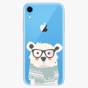 Silikonové pouzdro iSaprio - Bear with Scarf - iPhone XR