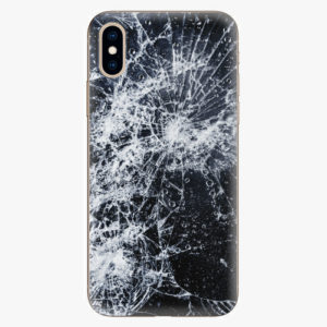 Silikonové pouzdro iSaprio - Cracked - iPhone XS