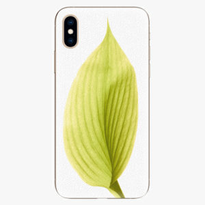 Silikonové pouzdro iSaprio - Green Leaf - iPhone XS