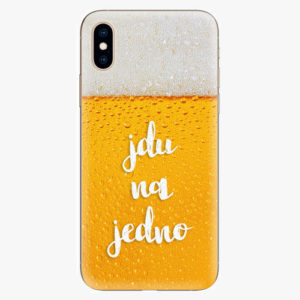 Silikonové pouzdro iSaprio - Jdu na jedno - iPhone XS