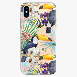 Silikonové pouzdro iSaprio - Tucan Pattern 01 - iPhone XS