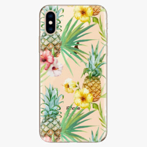 Silikonové pouzdro iSaprio - Pineapple Pattern 02 - iPhone XS