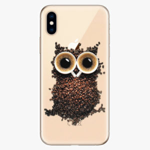Silikonové pouzdro iSaprio - Owl And Coffee - iPhone XS
