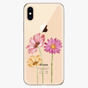 Silikonové pouzdro iSaprio - Three Flowers - iPhone XS