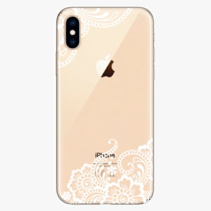 Silikonové pouzdro iSaprio - White Lace 02 - iPhone XS
