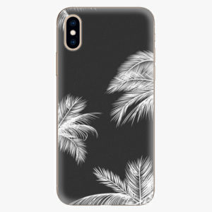 Silikonové pouzdro iSaprio - White Palm - iPhone XS