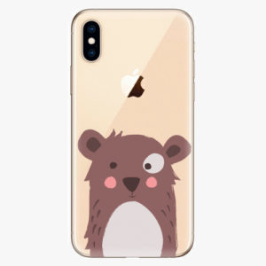 Silikonové pouzdro iSaprio - Brown Bear - iPhone XS
