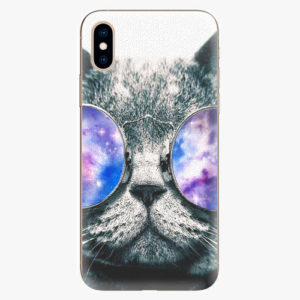 Silikonové pouzdro iSaprio - Galaxy Cat - iPhone XS