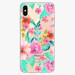 Silikonové pouzdro iSaprio - Flower Pattern 01 - iPhone XS Max
