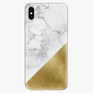 Silikonové pouzdro iSaprio - Gold and WH Marble - iPhone XS Max