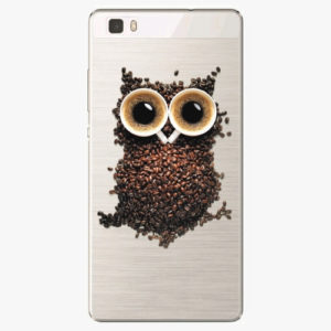 Silikonové pouzdro iSaprio - Owl And Coffee - Huawei Ascend P8 Lite