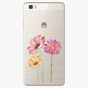 Silikonové pouzdro iSaprio - Three Flowers - Huawei Ascend P8 Lite