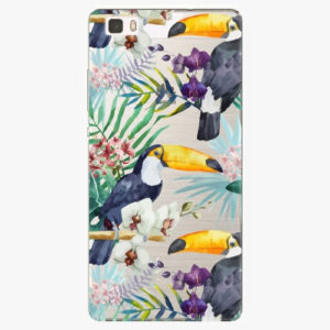 Silikonové pouzdro iSaprio - Tucan Pattern 01 - Huawei Ascend P8 Lite