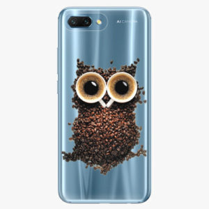 Silikonové pouzdro iSaprio - Owl And Coffee - Huawei Honor 10