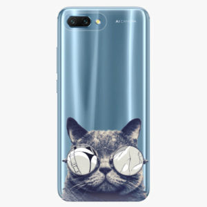 Silikonové pouzdro iSaprio - Crazy Cat 01 - Huawei Honor 10