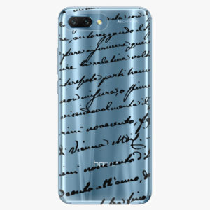 Silikonové pouzdro iSaprio - Handwriting 01 - black - Huawei Honor 10