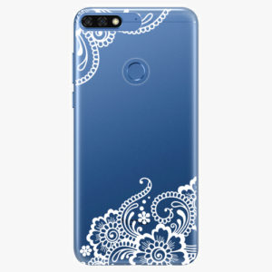 Silikonové pouzdro iSaprio - White Lace 02 - Huawei Honor 7C