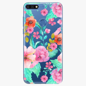 Silikonové pouzdro iSaprio - Flower Pattern 01 - Huawei Honor 7C
