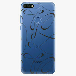 Silikonové pouzdro iSaprio - Fancy - black - Huawei Honor 7C