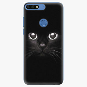 Silikonové pouzdro iSaprio - Black Cat - Huawei Honor 7C