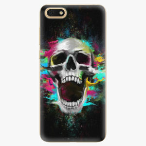 Silikonové pouzdro iSaprio - Skull in Colors - Huawei Honor 7S