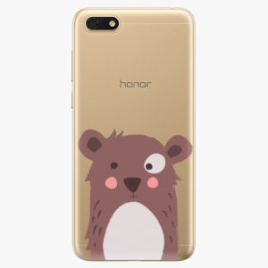 Silikonové pouzdro iSaprio - Brown Bear - Huawei Honor 7S