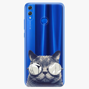 Silikonové pouzdro iSaprio - Crazy Cat 01 - Huawei Honor 8X