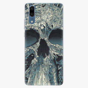 Silikonové pouzdro iSaprio - Abstract Skull - Huawei P20