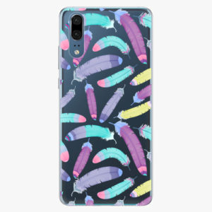 Silikonové pouzdro iSaprio - Feather Pattern 01 - Huawei P20