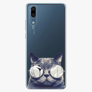 Silikonové pouzdro iSaprio - Crazy Cat 01 - Huawei P20
