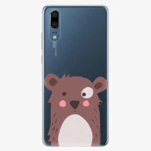Silikonové pouzdro iSaprio - Brown Bear - Huawei P20