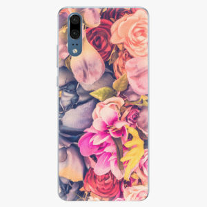 Silikonové pouzdro iSaprio - Beauty Flowers - Huawei P20