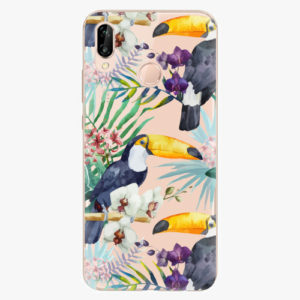 Silikonové pouzdro iSaprio - Tucan Pattern 01 - Huawei P20 Lite