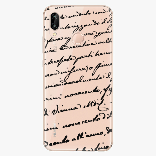 Silikonové pouzdro iSaprio - Handwriting 01 - black - Huawei P20 Lite Silikonové pouzdro iSaprio - Handwriting 01 - black - Huawei P20 Lite