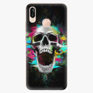 Silikonové pouzdro iSaprio - Skull in Colors - Huawei P20 Lite