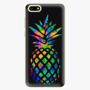 Silikonové pouzdro iSaprio - Rainbow Pineapple - Huawei Y5 2018