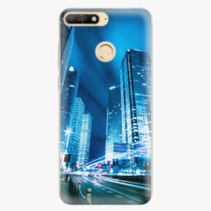Silikonové pouzdro iSaprio - Night City Blue - Huawei Y6 Prime 2018