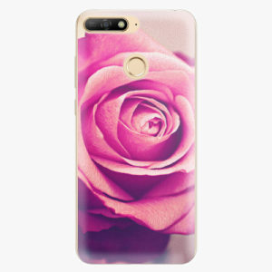 Silikonové pouzdro iSaprio - Pink Rose - Huawei Y6 Prime 2018