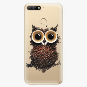 Silikonové pouzdro iSaprio - Owl And Coffee - Huawei Y6 Prime 2018