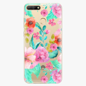 Silikonové pouzdro iSaprio - Flower Pattern 01 - Huawei Y6 Prime 2018