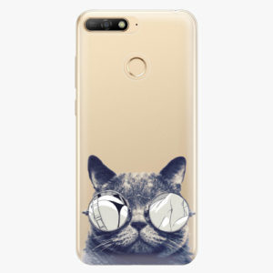 Silikonové pouzdro iSaprio - Crazy Cat 01 - Huawei Y6 Prime 2018