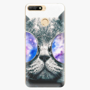 Silikonové pouzdro iSaprio - Galaxy Cat - Huawei Y6 Prime 2018