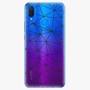 Silikonové pouzdro iSaprio - Abstract Triangles 03 - black - Huawei Nova 3i