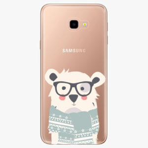 Silikonové pouzdro iSaprio - Bear with Scarf - Samsung Galaxy J4+