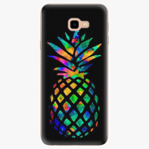 Silikonové pouzdro iSaprio - Rainbow Pineapple - Samsung Galaxy J4+
