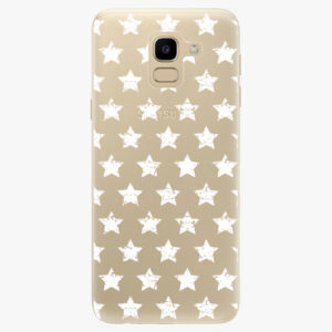 Silikonové pouzdro iSaprio - Stars Pattern - white - Samsung Galaxy J6