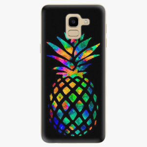 Silikonové pouzdro iSaprio - Rainbow Pineapple - Samsung Galaxy J6