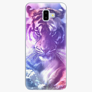 Silikonové pouzdro iSaprio - Purple Tiger - Samsung Galaxy J6+