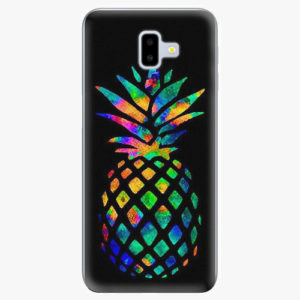 Silikonové pouzdro iSaprio - Rainbow Pineapple - Samsung Galaxy J6+