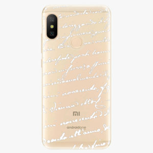 Silikonové pouzdro iSaprio - Handwriting 01 - white - Xiaomi Mi A2 Lite